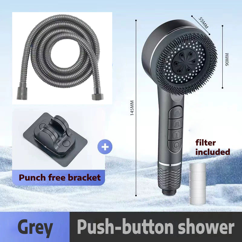 German Premium Shower Head Handheld High Pressure Showerhead Spa Massage Filtered Spray Gun Bathroom