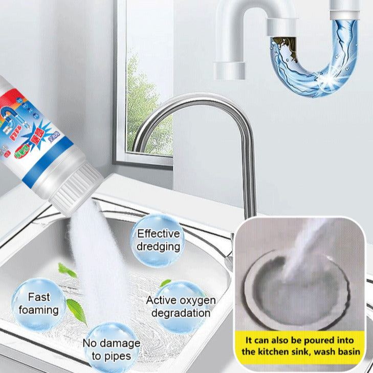 Powerful Sink Drain Cleaner Pipe Dredging Agent Kitchen Sewer Blocking Declogger Clean Chemical Powder Toilet Bathroom