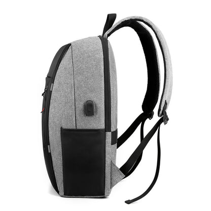Men Laptop Backpack 15.6 Inch Waterproof Large Capacity USB Charging Casual Travel Bag Pack School