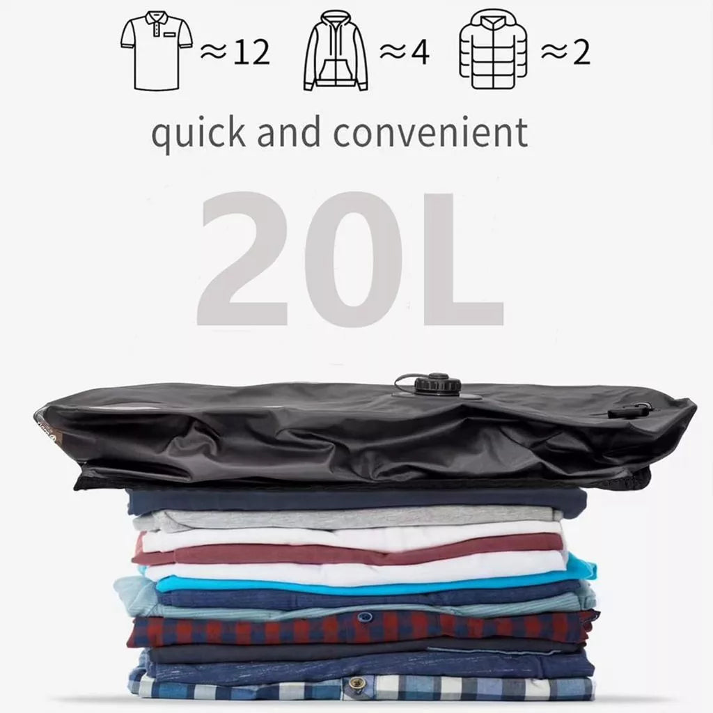 Rechargeable Automatic Vacuum Storage Bag USB-C Airtight Compression Bag for Travel Luggage Clothes