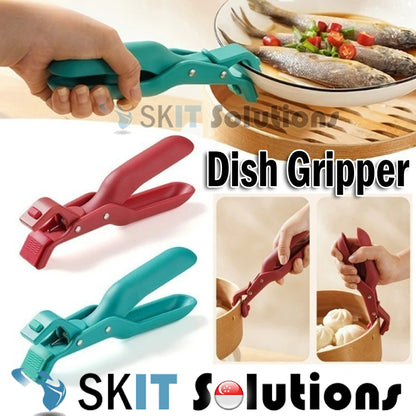 Anti-Scalding Clip Non-Slip Hot Plate Gripper Kitchen Bowl Clamp Heat Resistant Durable Silicone Tong