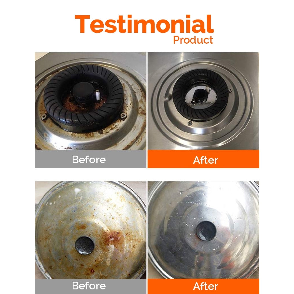 Kitchen Oil Cleaner Spray Grease Stain Remover Oven Foam Range Hood Degreaser Cleaning Agent 500ml