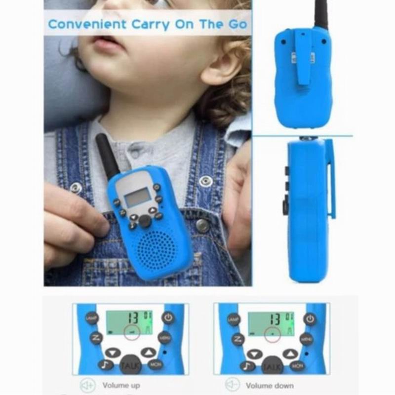 2Pcs / 3Pcs Mini Walkie Talkie 22 Channels Push Talk LCD Screen Range 3-5Km Radio Gift Kids Game Toys