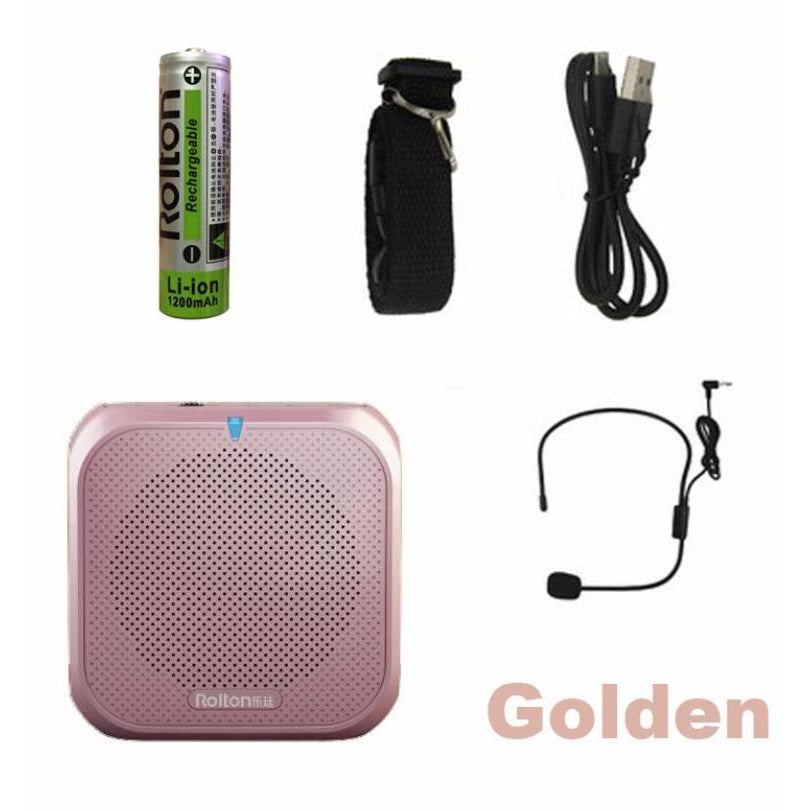 Rolton K400 Mini Bluetooth Loudspeaker Voice Amplifier w/ Mic USB MicroSD Portable Teaching Speaker