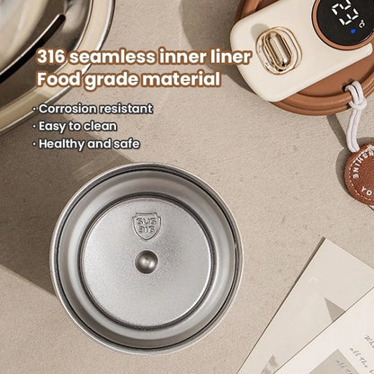 Smart LED Temperature Display Digital Thermal Coffee Cup Stainless Steel Tumbler Flask Mug