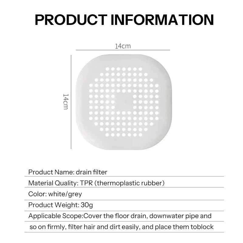 Silicone Drain Cover Sink Strainer Filter Sink Plug Strainer Anti-Blocking Hair Catcher Stopper Trap