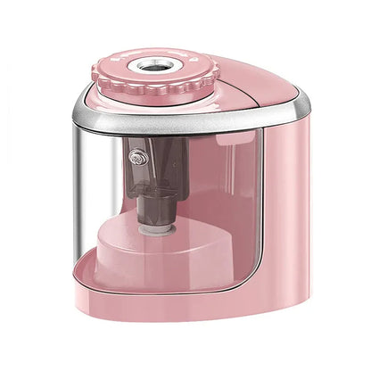 Electric Pencil Sharpener Battery Operated Automatic Rotary Sharpener for 6–8mm Pencils School Office