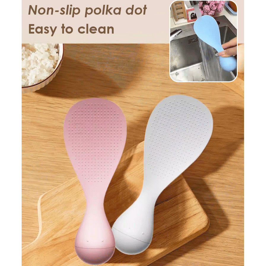 Tumbler Non-Stick Rice Spoon Standable Anti-Scald Non-Slip Easy Clean Kitchen Serving Scoop Shovel