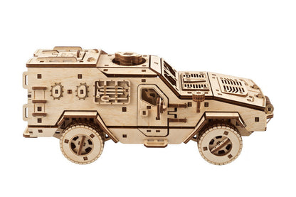 Ugears Dozor-B Combat Vehicle ★Mechanical 3D Puzzle Kit Model Toys Gift Present Birthday Xmas Christmas Kids Adults