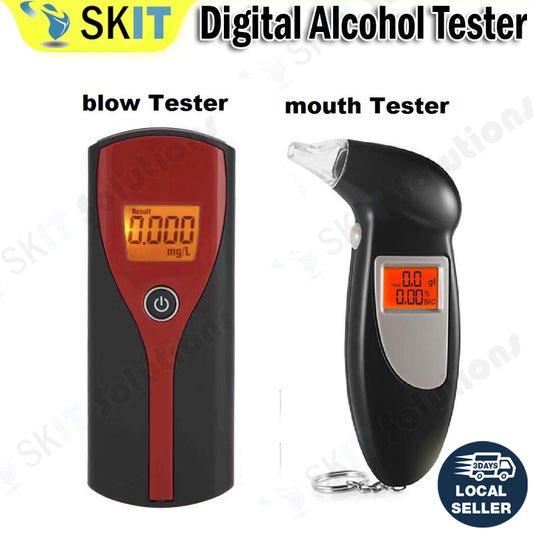 Portable Digital Breath Alcohol Tester LCD Breathalyzer Detector Car DUI Meter Analyzer Test Tool