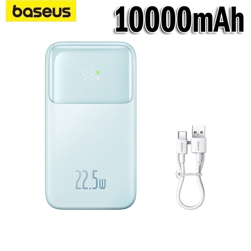 Baseus Comet Series 22.5W Power Bank Powerbank 10000mAh 20000mAh with Built In Dual-Cable Portable Charger Fast Charge