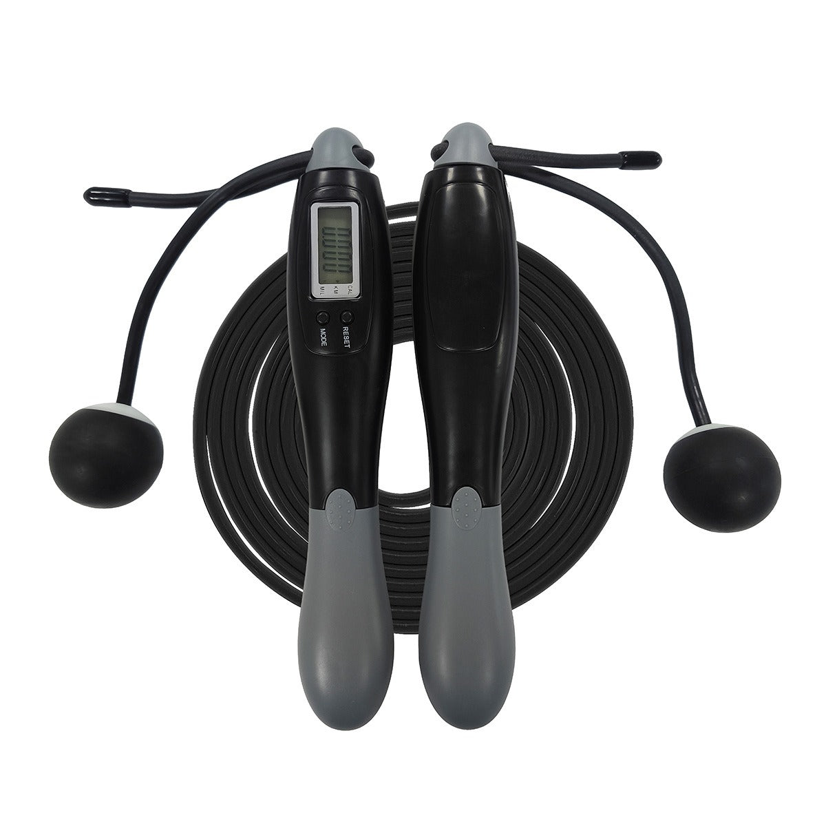 2in1 Smart Cordless Jump Rope Skipping Wireless Digital Counter Calorie Count Miles Times Exercise
