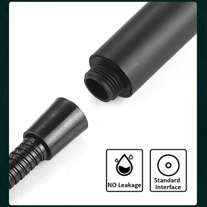 5 Mode High Pressure Shower Head Water Saving Black Adjustable Shower One-Key Stop Water Massage Eco