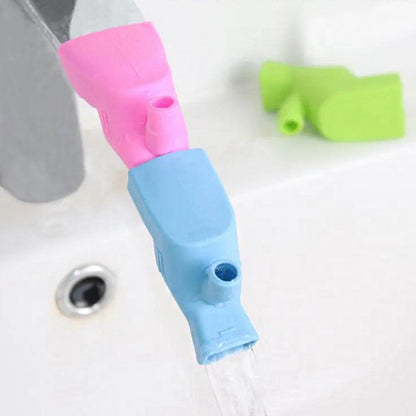 1pc Bathroom Sink Nozzle Silicone Faucet Extender Rubber Elastic Kitchen Water Tap Extension Children Washing Device