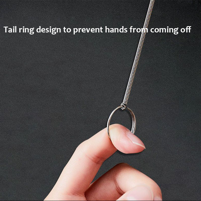 Stainless Steel Pipe Cleaning Brush Tool for Aircon AC Fridge Refrigerator Drain Hole Unclog Unblocker
