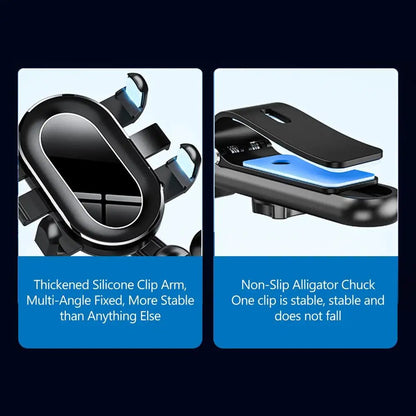 Rotatable Sun Visor Car Mobile Phone Holder Mount Universal 180° Rotation Rearview Mirror Smart Cell Phone Stand