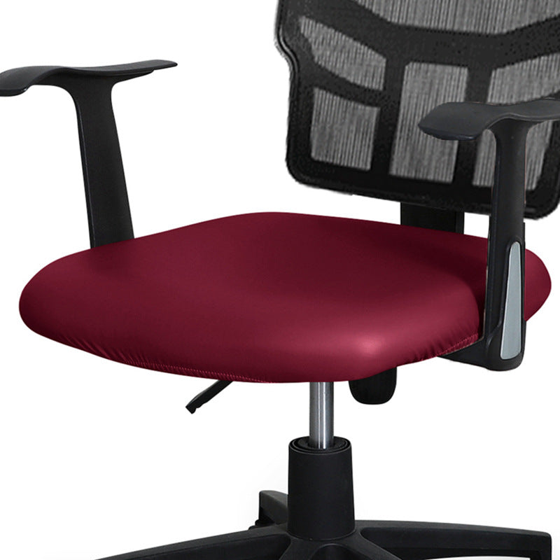 Waterproof Office Chair Seat Cover PU Leather Chair Seat Cover Elastic Computer Chair Seat Cover