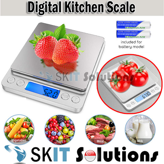 Digital Kitchen Cooking Multifunction Food Weighing Scale 500x0.01g/3000x0.1g Bake Jewelry Weight