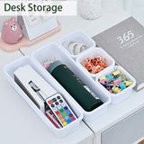 8pc / Set Drawer Storage Box Organizer Stationery Cosmetics Makeup Brush Holder Kitchen Cutlery Trays Jewelry Organiser