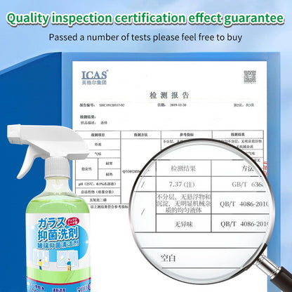 500ml Glass Cleaner Spray Mirror Window Cleaning Liquid Watermark Remover Bathroom Door Car Screen