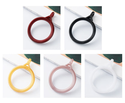 10pcs Curtain Rings for Roman Rod below 40mm Décor Clip Hook Shower Accessories Hanging Loop Buckle