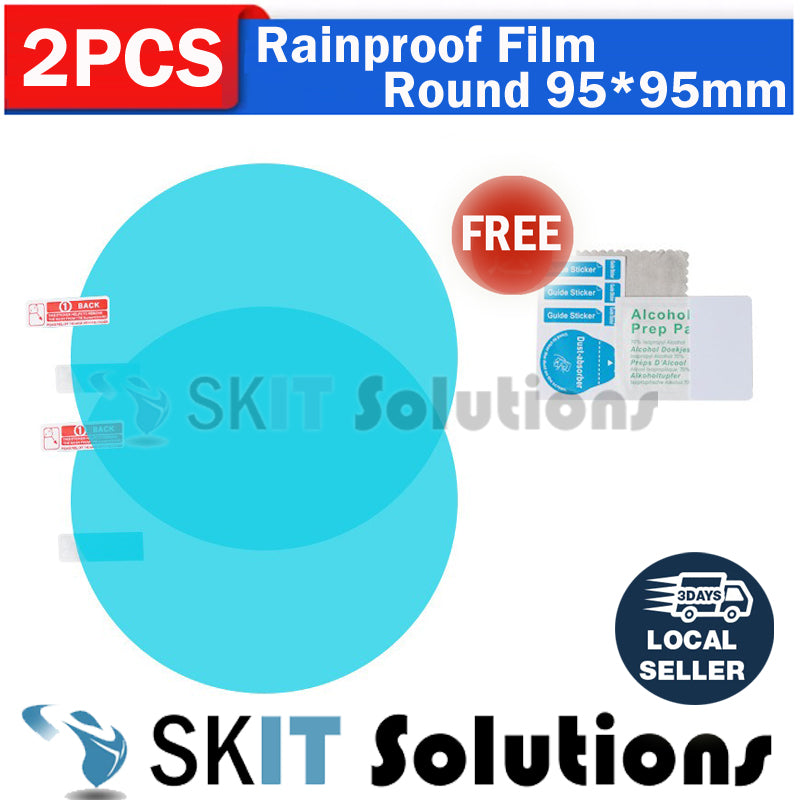 2PCS Anti-Rain Car Side Rearview Mirror Window Rainproof Film Anti-Fog Waterproof Protective Sticker