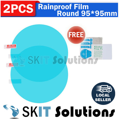 2PCS Anti-Rain Car Side Rearview Mirror Window Rainproof Film Anti-Fog Waterproof Protective Sticker