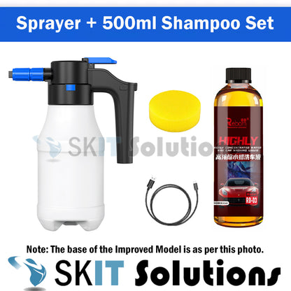 Electric Snow Foam Car Wash Bottle Sprayer Pressure Foaming For HDB MSCP Spray Sprinkler Shampoo