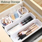 8pc / Set Drawer Storage Box Organizer Stationery Cosmetics Makeup Brush Holder Kitchen Cutlery Trays Jewelry Organiser