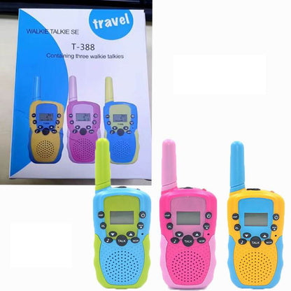 2Pcs / 3Pcs Mini Walkie Talkie 22 Channels Push Talk LCD Screen Range 3-5Km Radio Gift Kids Game Toys