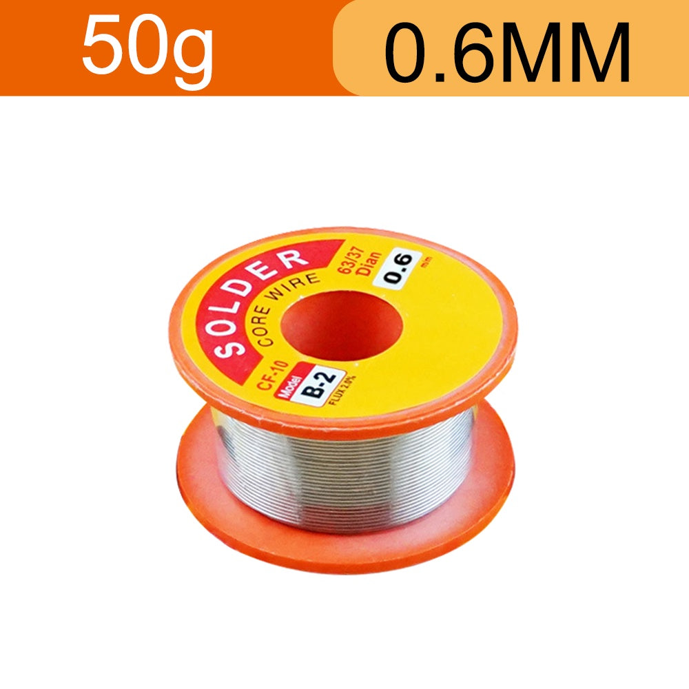Tin Lead Rosin Core Soldering Solder Iron Wire Flux Reel 0.6/0.8/1MM 2.0% Welding Tool Repair PCB