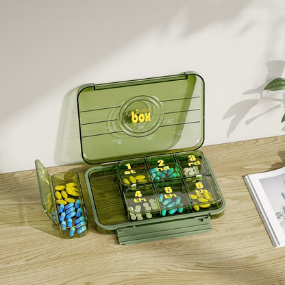 7/21/28 Grids Weekly Pill Organizer Portable Travel Box Medicine Case Large Capacity Daily Reminder