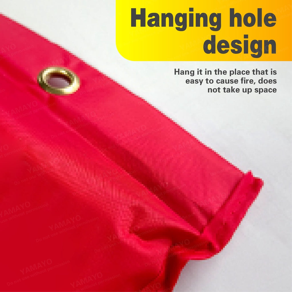 Emergency Fire Blanket Fiberglass Fireproof Safety Escape Tool for Kitchen Home Office Car