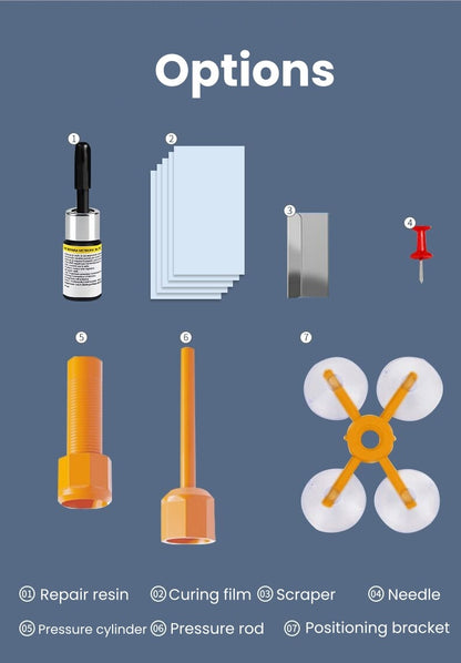Car Windshield Glass Crack Repair Kit Nano Fluid Resin DIY Cracked Window Automotive Accessory Tool