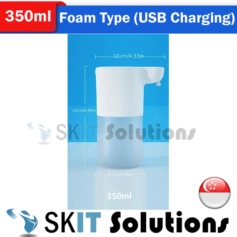 350/600ml Automatic Soap Dispenser Foam/Liquid Gel Hand Free Touchless Smart Auto Dish for Bathroom