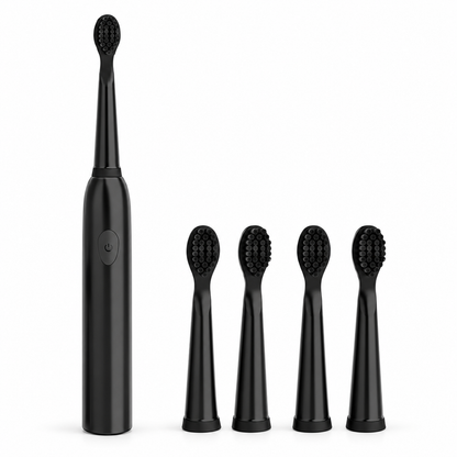 Powerful Ultrasonic Electric Toothbrush USB Rechargeable Adult Electronic Washable Power Ultra Sonic Tooth Brush+4 Heads