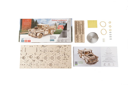 Ugears Pickup Lumberjack ★Mechanical 3D Puzzle Kit Model Toys Gift Present Birthday Xmas Christmas Kids Adults