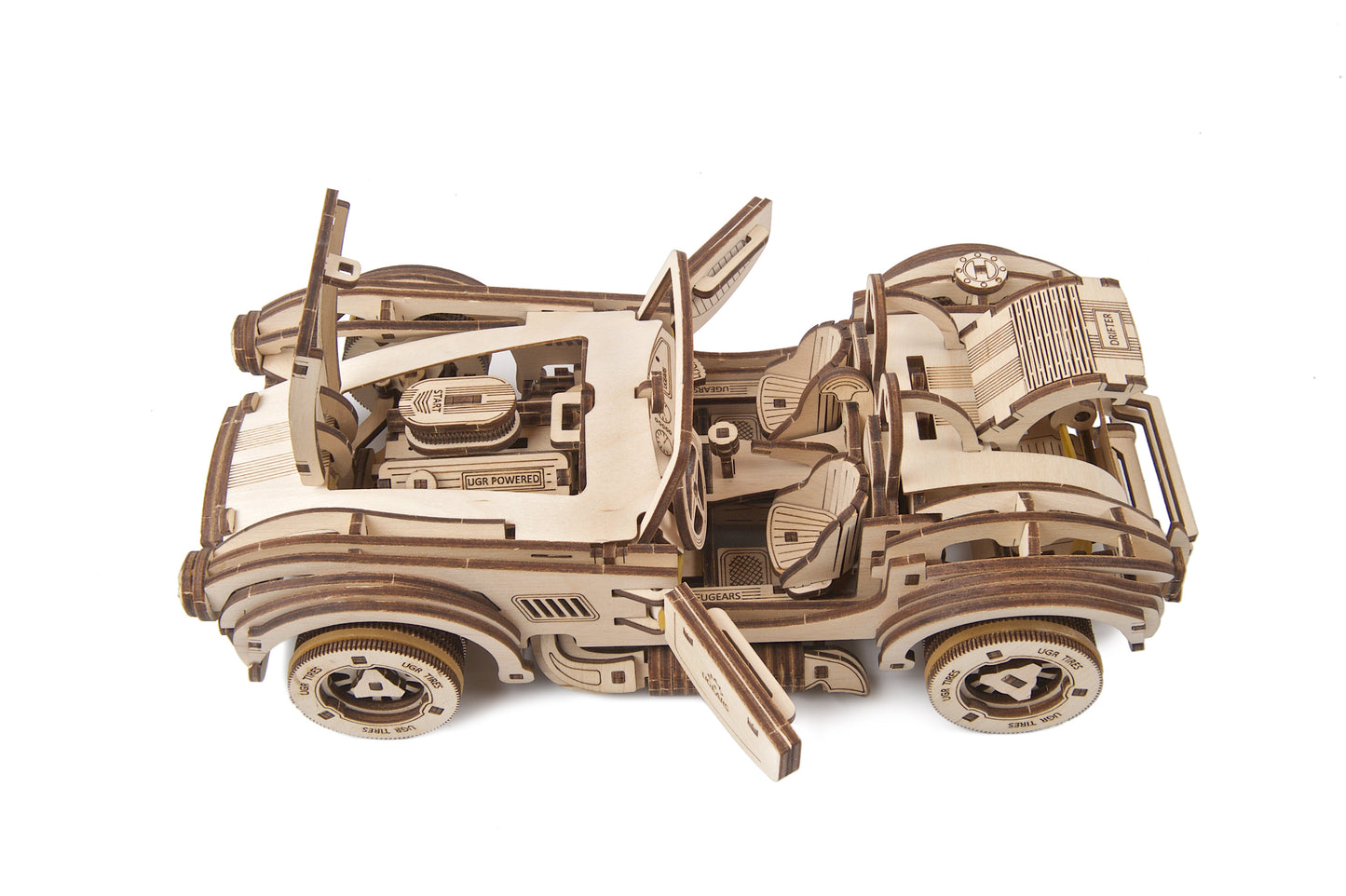 Ugears Drift Cobra Racing Car ★Mechanical 3D Puzzle Kit Model Toys Gift Present Birthday Xmas Christmas Kids Adults