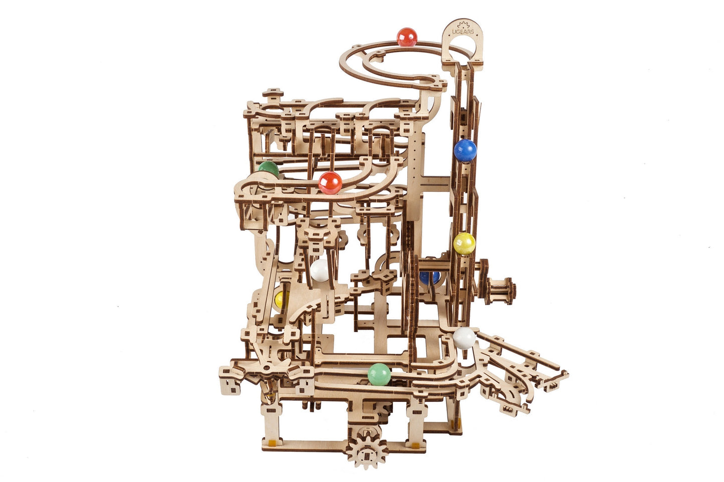 Ugears Marble Run Tiered Hoist ★Mechanical 3D Puzzle Kit Model Toys Gift Present Birthday Xmas Christmas Kids Adults