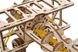 Ugears Mini-Biplane ★Mechanical 3D Puzzle Kit Model Toys Gift Present Birthday Xmas Christmas Kids Adults