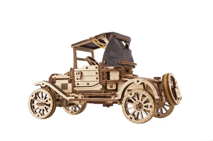 Ugears Retro Car UGT-T ★Mechanical 3D Puzzle Kit Model Toys Gift Present Birthday Xmas Christmas Kids Adults