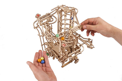 Ugears Marble Run Spiral Hoist ★Mechanical 3D Puzzle Kit Model Toys Gift Present Birthday Xmas Christmas Kids Adults