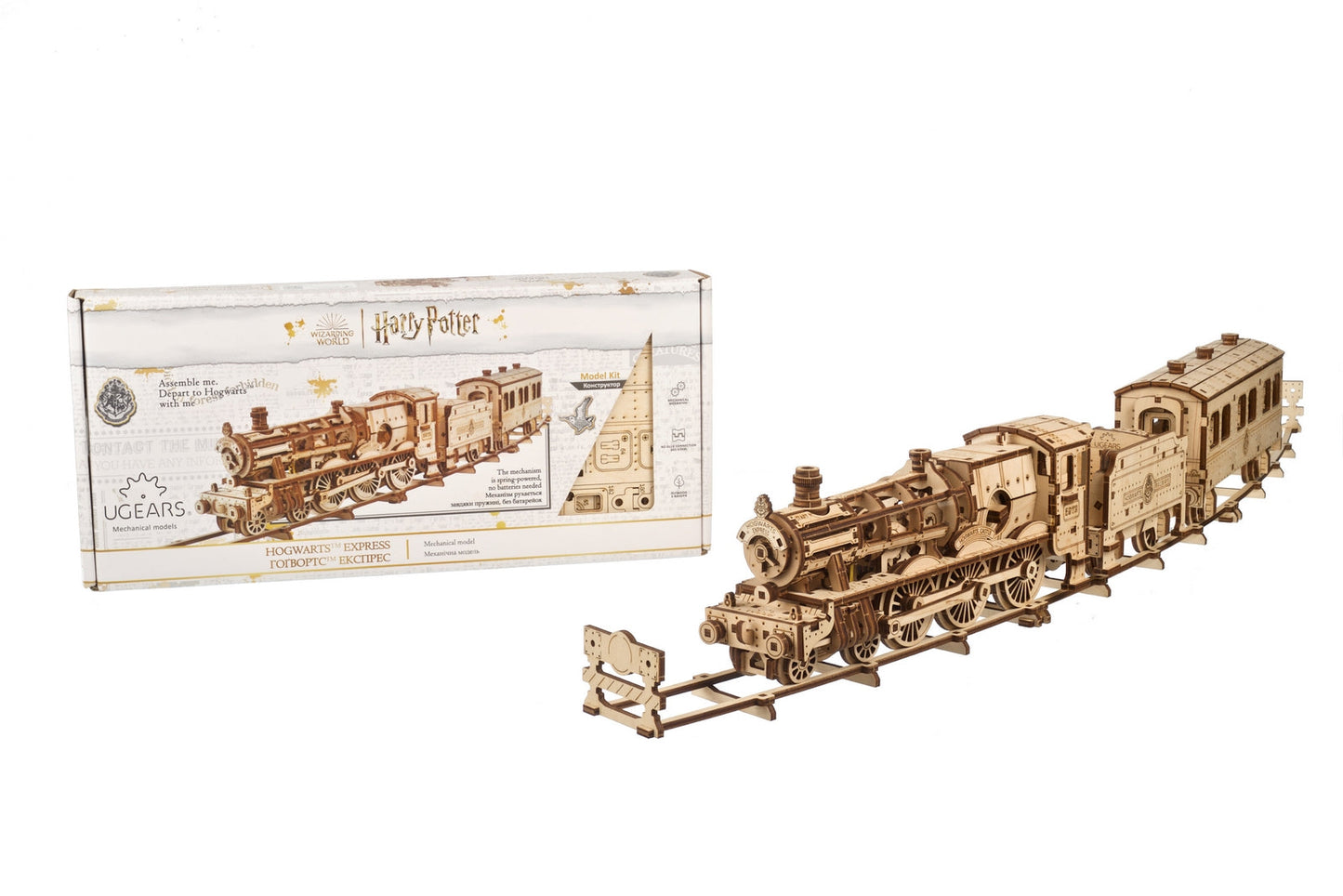 Ugears Harry Potter Series - Hogwarts™ Express Train ★Mechanical 3D Puzzle Kit Model Toys Gift Present Birthday Xmas Christmas Kids Adults