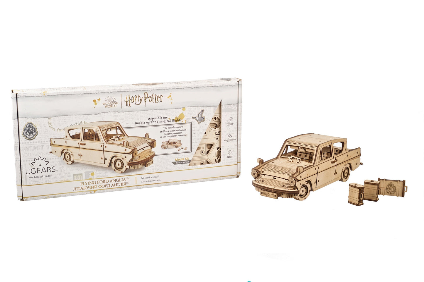 Ugears Harry Potter Series - Flying Ford Anglia™ ★Mechanical 3D Puzzle Kit Model Toys Gift Present Birthday Xmas Christmas Kids Adults