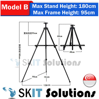 Artist Easel Stand Metal Tripod Canvas Painting Sketch Picture Frame Poster Board Advertisement Art Display Stand