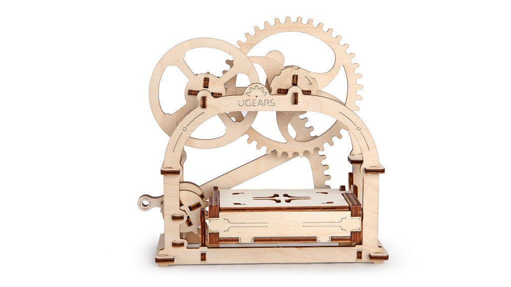 Ugears Mechanical Box Or Namecard Holder ★Mechanical 3D Puzzle Kit Model Toys Gift Present Birthday Xmas Christmas Kids Adults