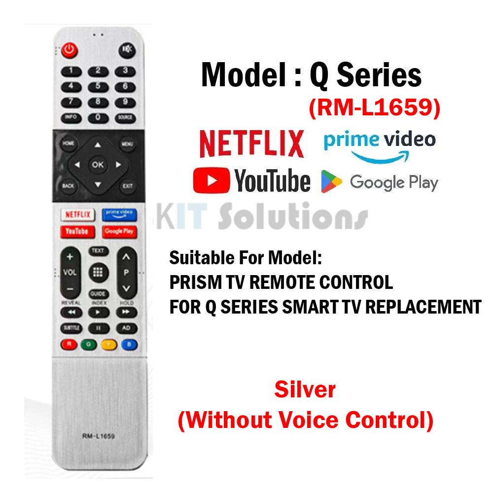 Universal Replacement Remote for PRISM+ 4K Smart Android TV for Prism + Q Series E Series