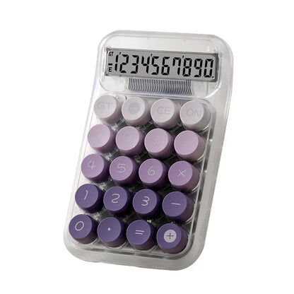 Gradient Color Calculator Large Display Transparent Dopamine Design Mechanical Style Student Office Use