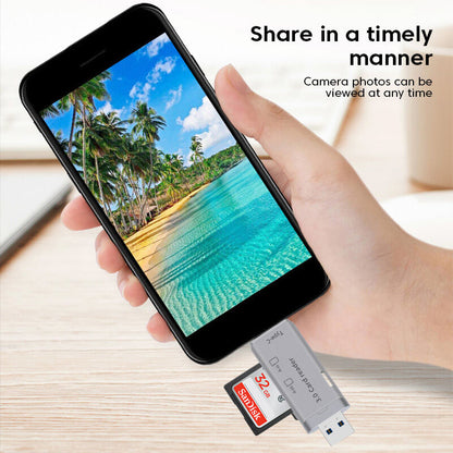 4 IN 1 OTG Type C SD TF Card Reader USB 3.0 Micro Flash Drive Adapter High Speed PC Mobile Phone