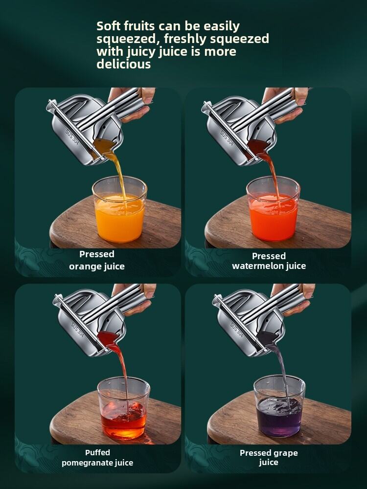 SUS 304 Stainless Steel Hand Press Juicer Lemon Squeezer Juice Manual Pressed Extractor Lime Presser